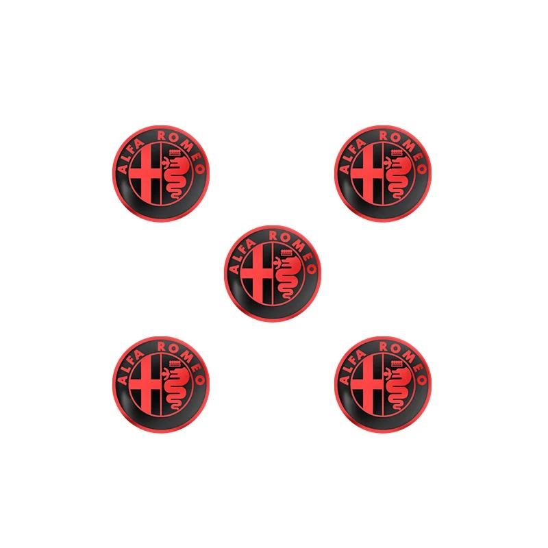 11mm 14mm Aluminium Metal Car Key Emblem Stickers For Alfa Romeo Giulietta GT 159 147 156 Mito Brera Giulia F1 Stelvio VolanteIW8