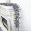 2024 Лавандовый ротанговый декор с имитацией снежной ели для дверей и окон