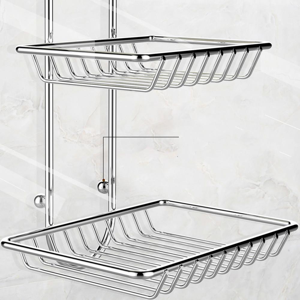 1 шт. двухслойная мыльница без присосок, держатель для мыла в ванной, настенная полка для ванной комнаты из нержавеющей стали