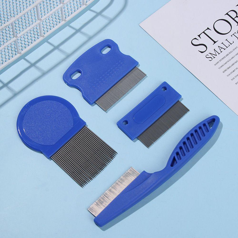 Нержавеющая сталь для удаления пятен от слез, гребень для удаления вшей у собак и кошек, инструмент для удаления колтунов, расчески для ухода за домашними животными, гребень для вычесывания блох