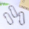 1/3/5 шт. Металлические овальные брелоки Карабин Защелкивающиеся крючки Пружинные открывающиеся пряжки Для DIY Соединитель собачьей цепи Подвески Брелок для сумки