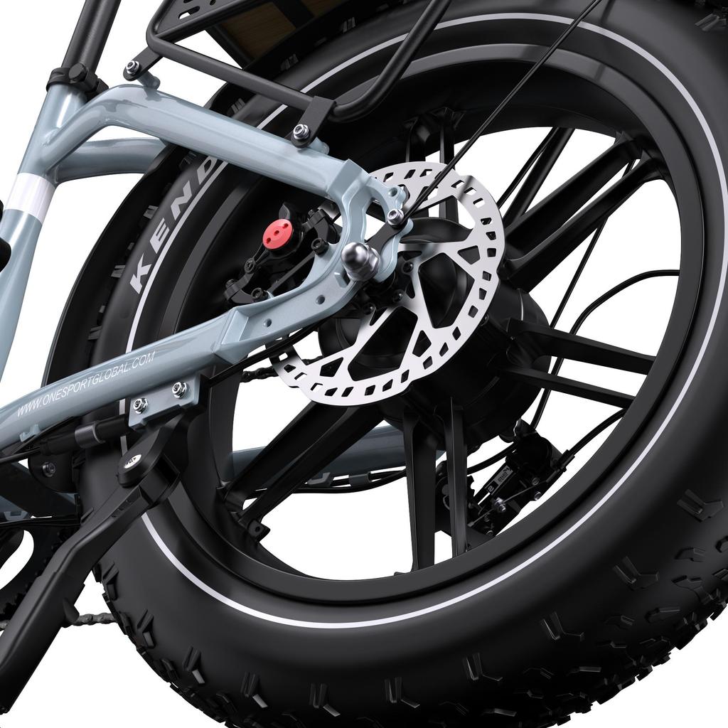 Electric bicycle ONESPORT OT08, 500W motor, 48V 18AH battery, top speed 25 km/h, cruising range 90km, 20*4.0 inch tires
