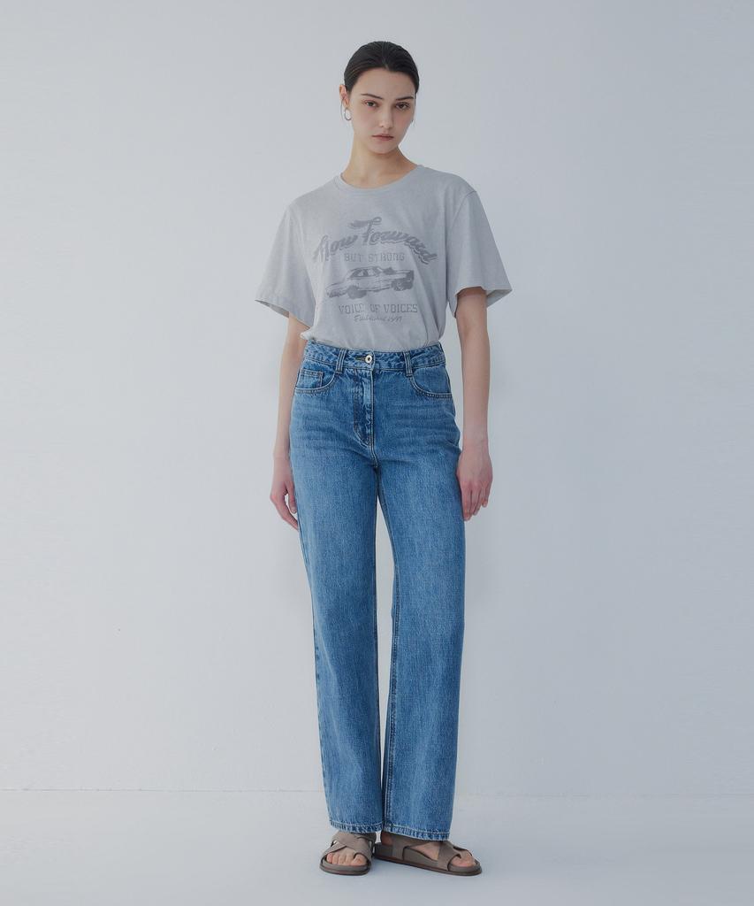 Джинсы Bobeu свободного кроя bootcut_Синий 7156255001
