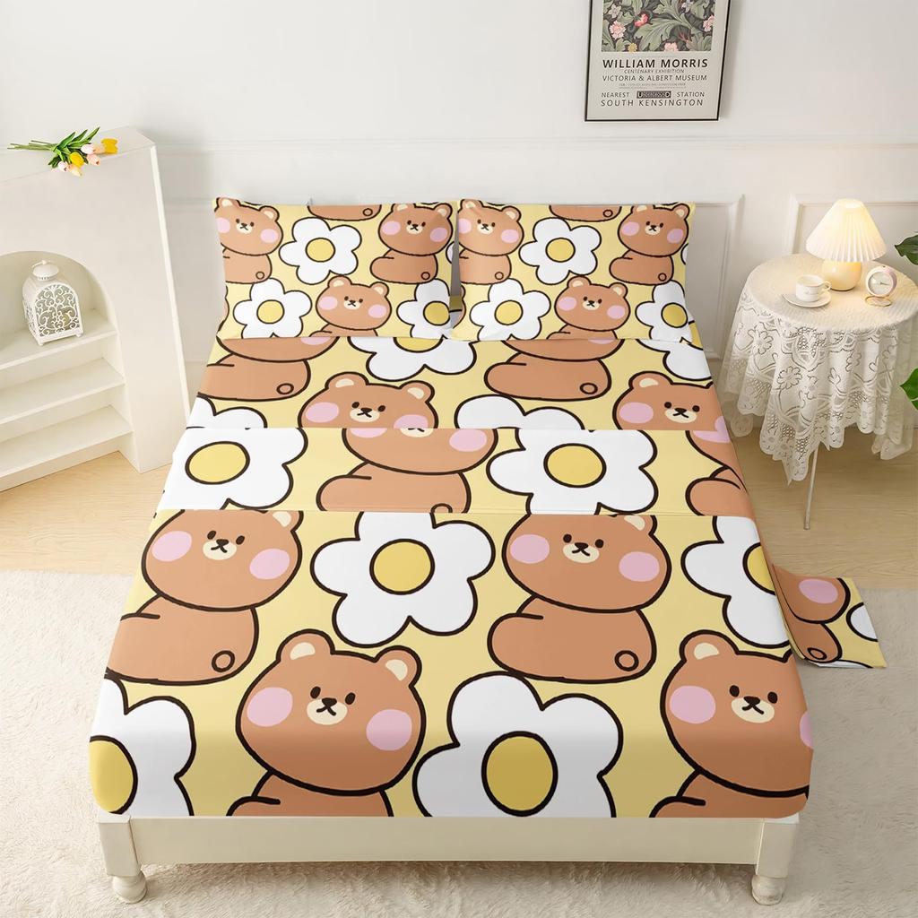 Спорт Баскетбол Футбол Бейсбол Узор Простынь Четырехпредметный Постельный Комплект Спальня Общежитие Постельные Принадлежности