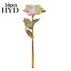 Hall Decor Flower Artificial Colorful Rose Rainbow Present for Flowers Mother's Day Thanksgiving Valentine's Birthday Party
