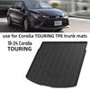 Водонепроницаемый ТПЭ коврик в багажник для Corolla Touring 2019-2024, прочный и износостойкий
