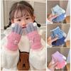Cute Cartoon Kids Knitted Gloves Thickened Windproof Gloves New Children Full Fingers Gloves