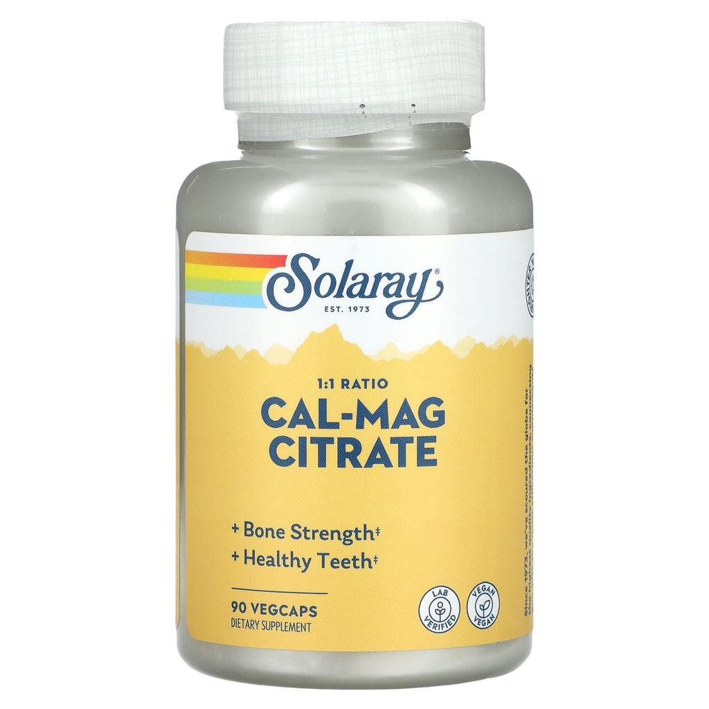 Cal-Mag Citrate, 1:1 Ratio, 90 Veggie Caps