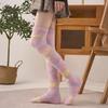 Women Long Floor Socks Soft Fluffy Over Knee Socks Colorful Warm Thick Thigh High