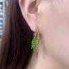 Корейские трендовые серьги-капли с цирконием и листьями для женщин, новые модные вечерние ювелирные аксессуары