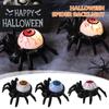 Halloween Eyeball Lamp Spider Back Popping Eyeball Candle Light Party Atmosphere Decoration Supplies Led