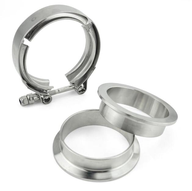 Универсальный улучшенный 2,5-дюймовый комплект V-образных хомутов для автозапчастей для турбокомпрессора, выхлопных трубТовар