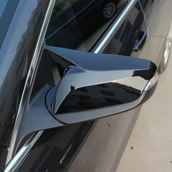 Pair Side Mirror Covers Trim Black Fits 2018 -2024 Chevy Equinox GMC Terrain