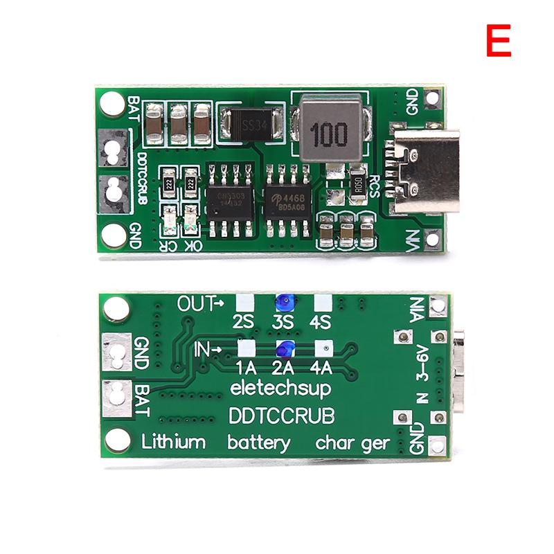 Многоэлементное 2S 3S 4S Type-C до 8,4 В 12,6 В 16,8 В липополимерное литий-ионное зарядное устройство