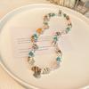 Women Seashell Choker Vacation Beach Style Beaded Sea Snail Adjustable Length Holiday Gift Lady Neck Jewelry Necklace