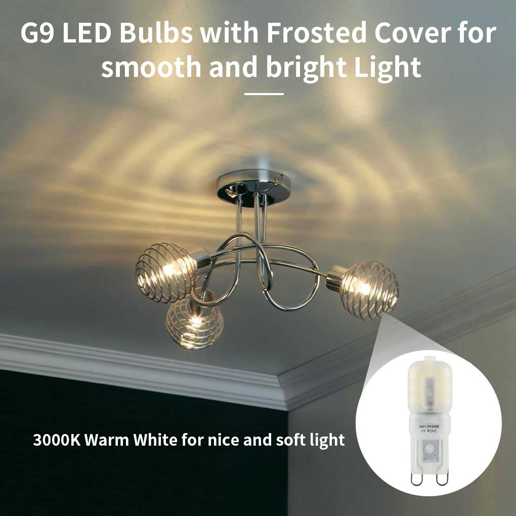 Светодиодная лампа G9 LED Лампа Crystal Cream Белый Корпус Лампа 240 В 3 Вт 3000 К Лампа
