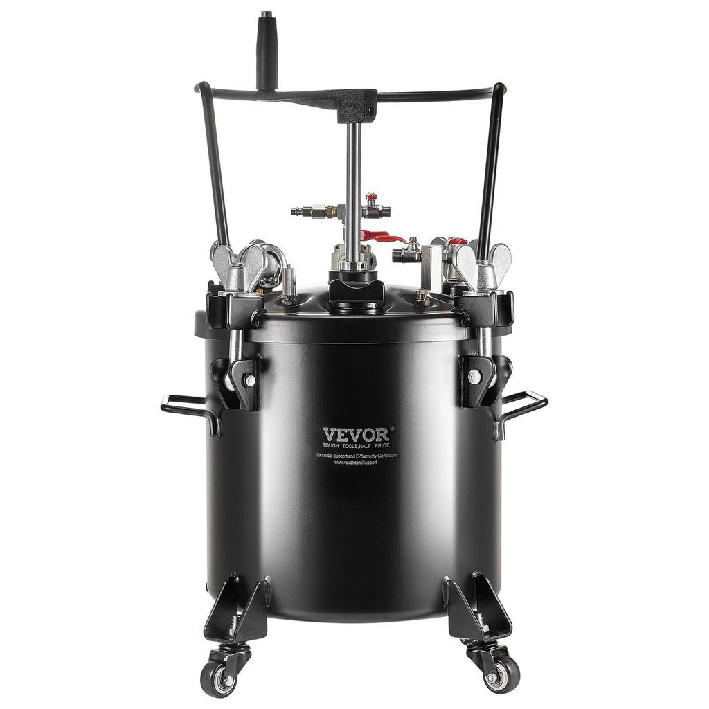 Spray Paint Pressure Pot Tank 20L/5gal with Casters Leak Repair Sealant