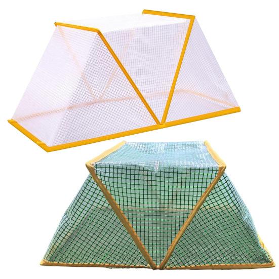 Foldable Plant Tent for Raised Beds Freeze Protection Garden Plants Cover Portable Mini Greenhouse for Protecting Fruit Seedlings Vegetable Rows