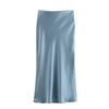 Fashion Kaslead Women's Silk Satin Skirt