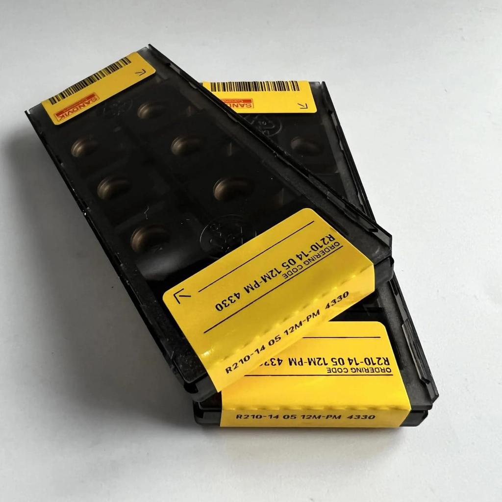 Original Sandvik / R210-140512M-PM 4330 / CNC Lathe Carbide Blade 10 PCS
