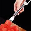Stainless Steel Watermelon Fork Slicer Portable Watermelon Slicer Cutter Watermelon Fork Multifunctional Fruit Tool Household