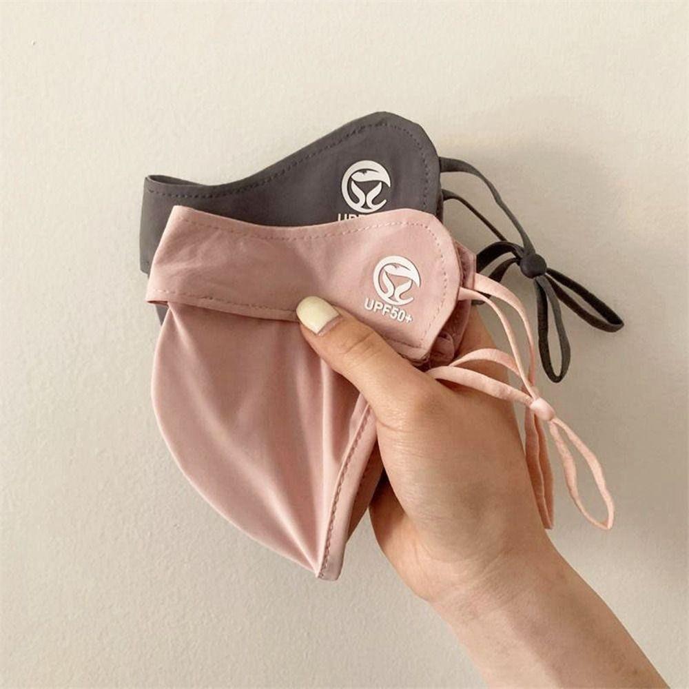 1 шт. Защитный экран для лица от солнца Ледяной шелк Летняя маска от солнца Прочная маска для лица