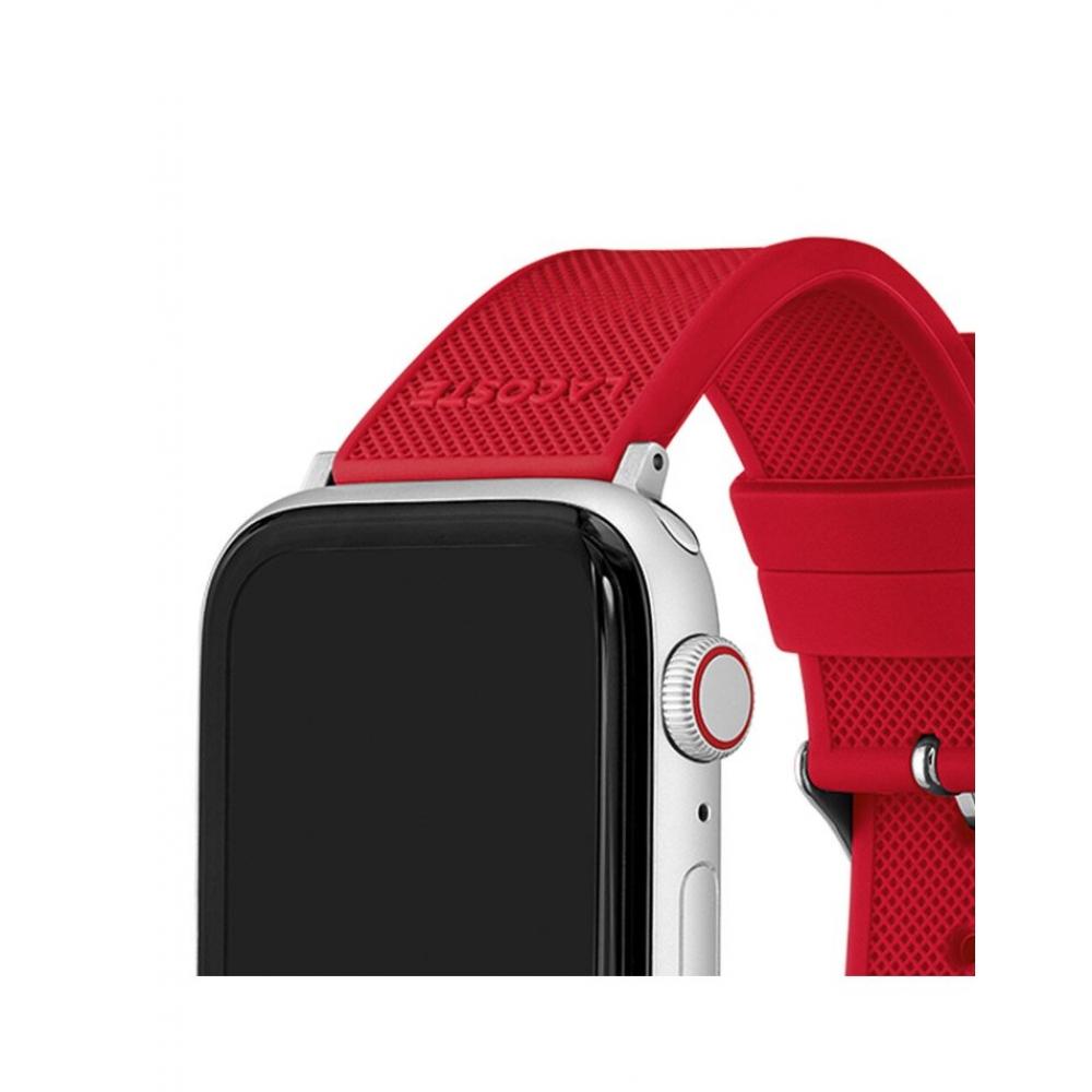 Lacoste Официально импортированный силиконовый ремешок для Apple Watch 42 44 45 мм 2050010