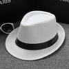 Соломенная шляпа Trilby Sun Hat Мужская женская летняя Панама Дизайнерская пляжная шляпа Fedora