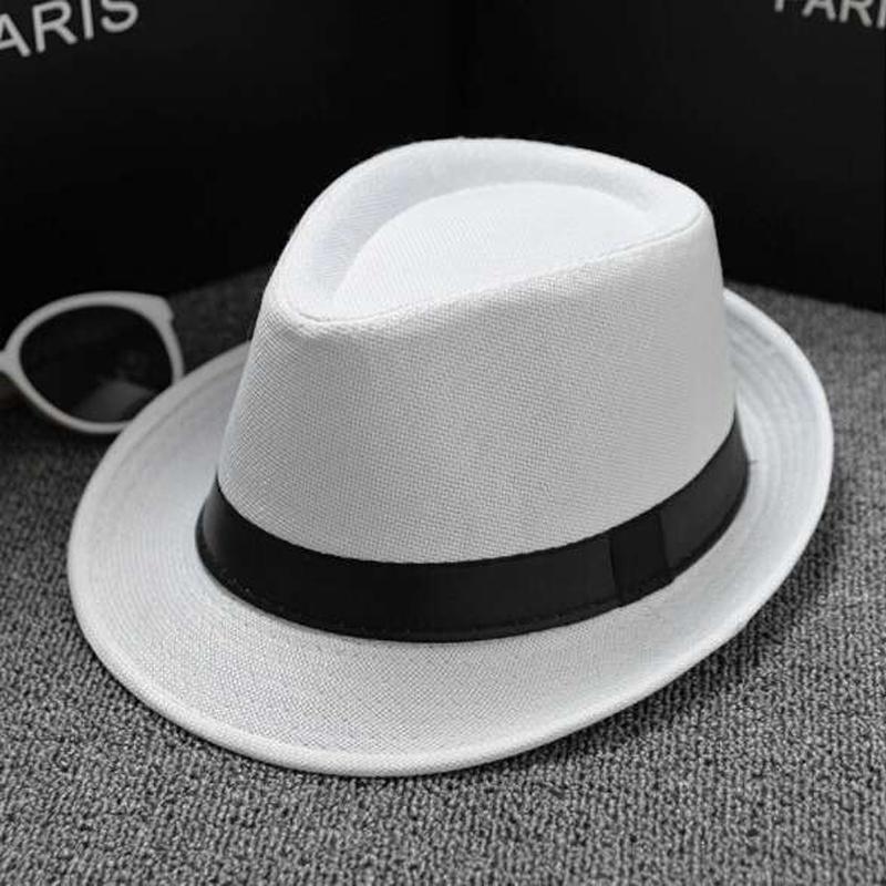 Соломенная шляпа Trilby Sun Hat Мужская женская летняя Панама Дизайнерская пляжная шляпа Fedora