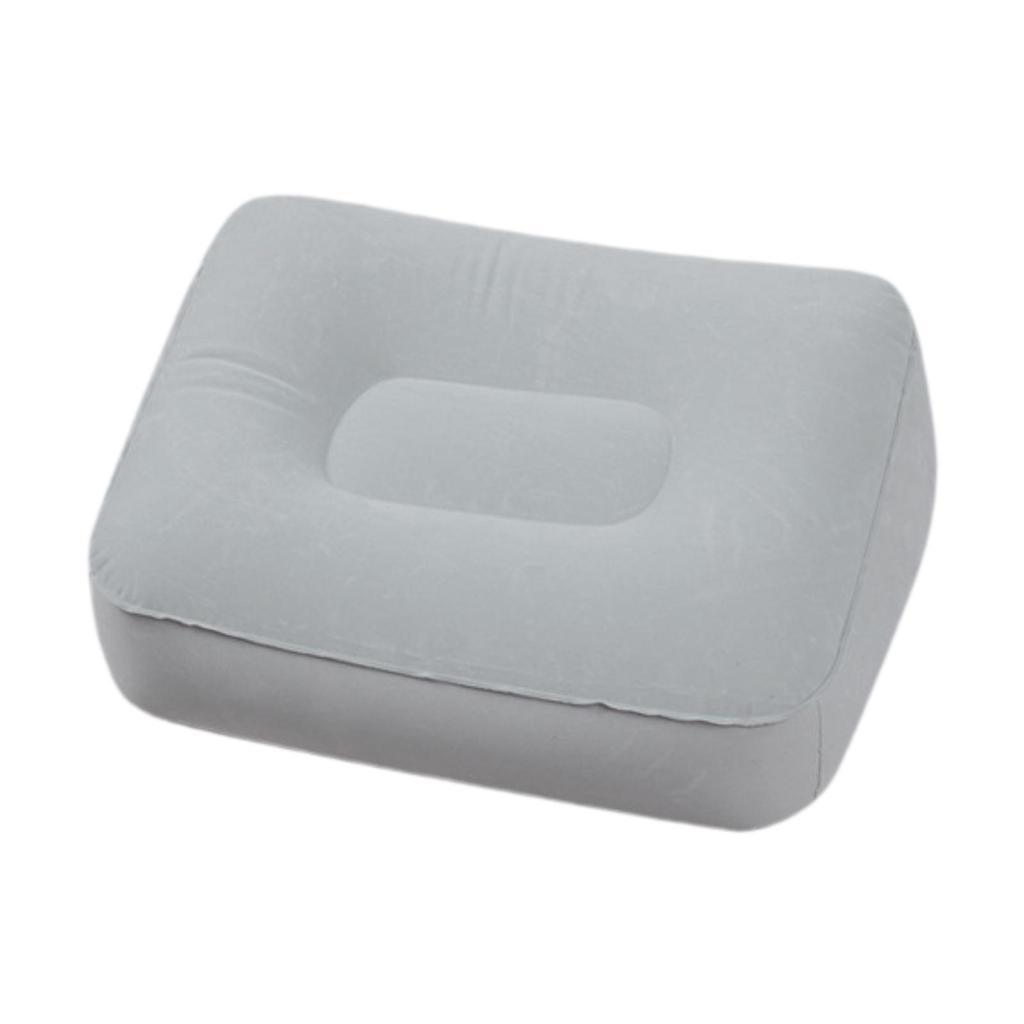 Inflatable Foot Pillow Soft Comfort Footrest Pad for Plane Sofa Under Desk
