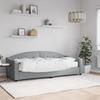 VidaXL Daybed with Mattress Light Grey 80x200 Cm Fabric 3197507