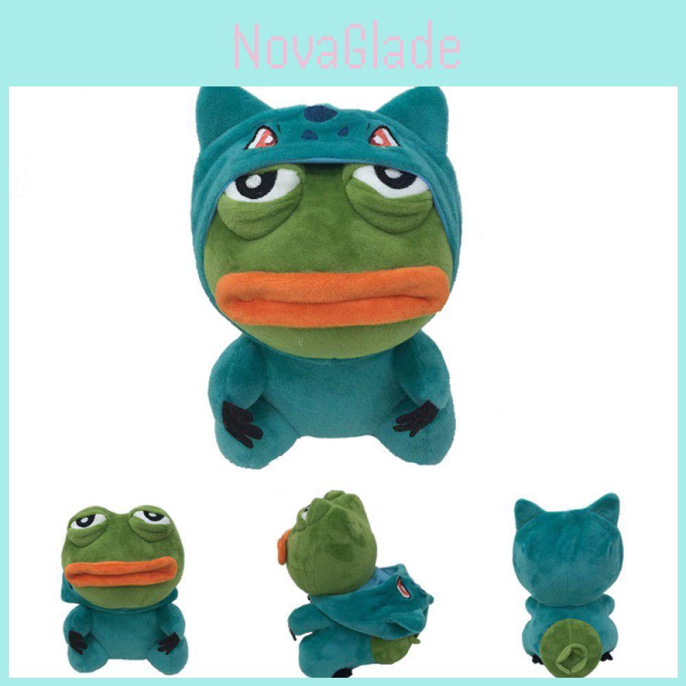 High-quality Pepe The Frog Pokemon Bulbasaur Stuffed Toy For Kids And Adults
