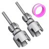 NEW 2pcs PVC Pipe Threader Kit 3/4 Pipe Threader External Cutter 1/2 & 3/4 Dies For Hose Electric Drill Metal Craft Home Repair