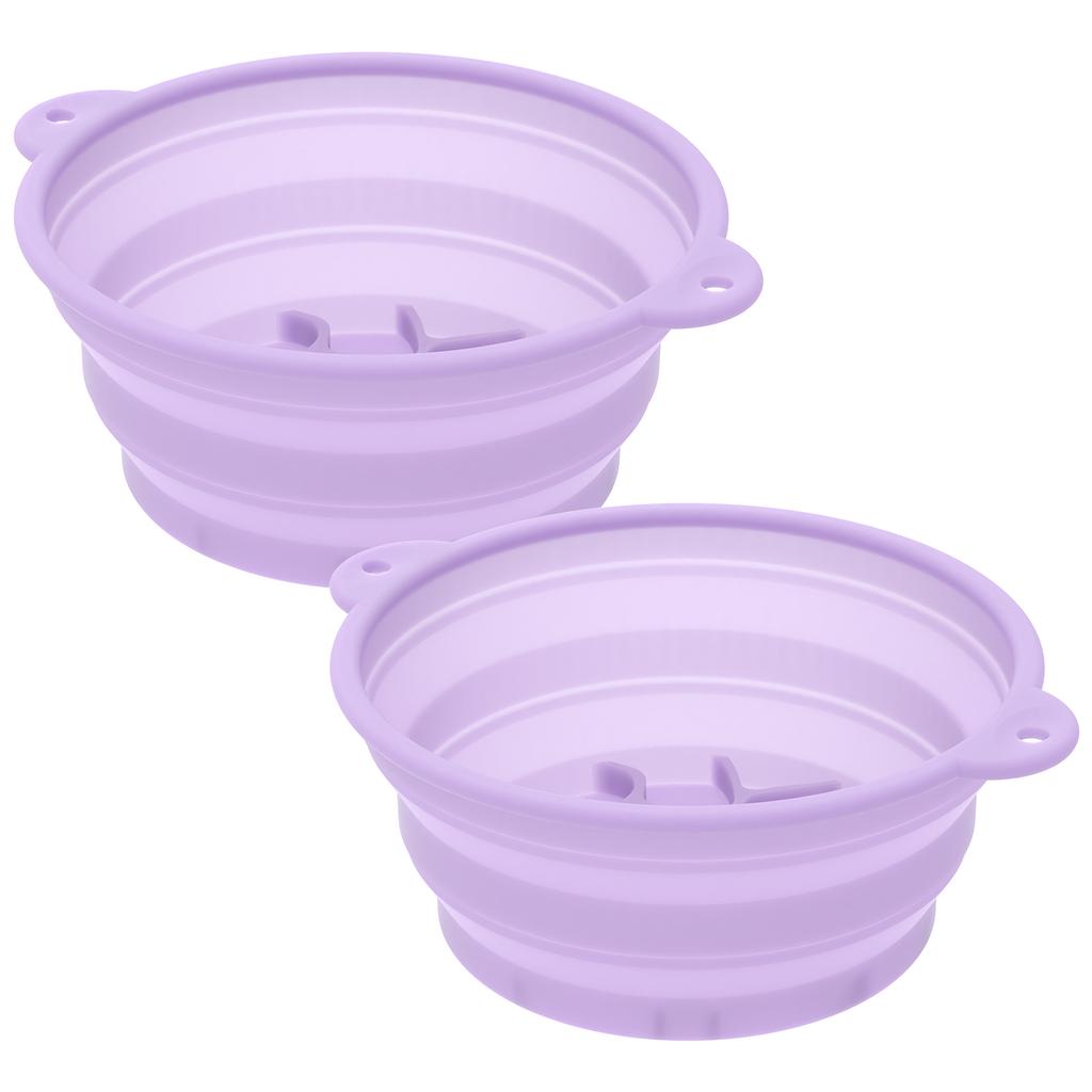 2 шт. Силиконовая миска для льда для лица, складная ледяная ванна, умывальник для лица со встроенным подносом, портативный умывальник для дома, путешествий