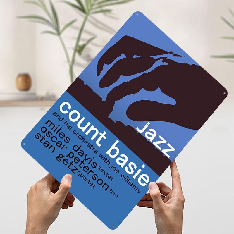 Jazz Concert Tinplate Poster Customized Wall Art Vintage Retro Metal Signs for Apartment Decoration Room Man Cave House Decor