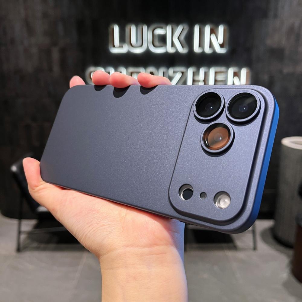 Luxury Plating Color Ultra Thin Matte PC Case for iPhone 17 Air 16 15 14 13 12 11 Pro Max Glass Camera Protecti Shockproof Cover