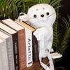 Lying Seal White Backpack Cute Preschool Bag Backpack Claw Machine Plush Toy
