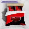 Flamengo 3pcs Bedding Set Duvet Cover Closure Includes 1 Duvet Cover & 2 Pillowcases for All Seasons Bedroom Home Dorm Decor