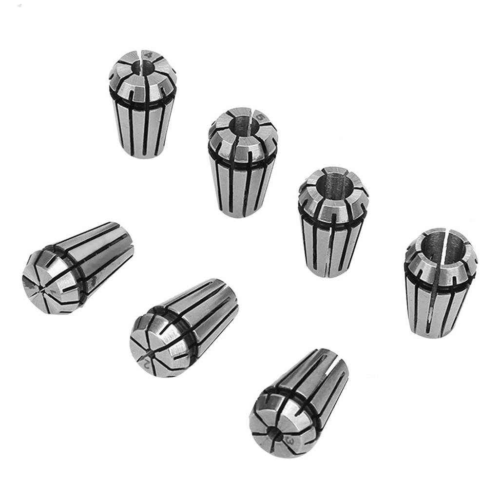 7PCS ER11 5mm Motor Shaft Holder Extension Rod ER11 1?7mm Spring Collets Set