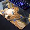 Навия Genshin Impact Аниме Девушка Коврик для Мыши Большой Игровой Коврик для Мыши Заблокированный Край Утолщенный Компьютерная Клавиатура Стол Настольный Коврик