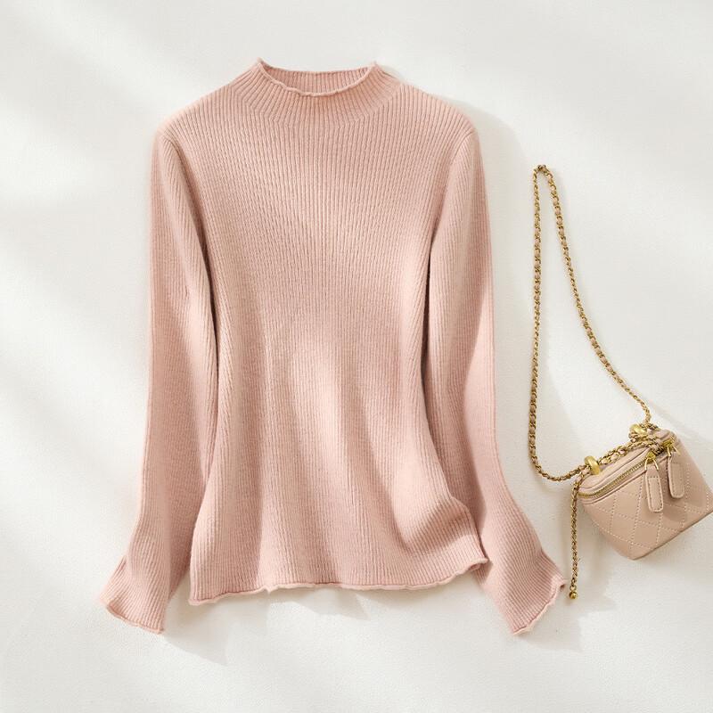 Jinjv Women's Wool Blend Pullover Sweater