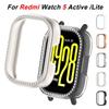 Блестящий полый чехол для Redmi Watch 5 Active/ 5Lite Смарт-часы Алмазный кристальный бампер edmi Watch 5Active 5 Lite Аксессуар