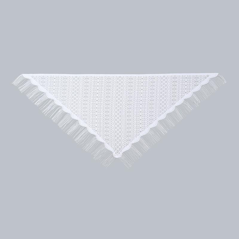 New Embroidery Scarf Shawls Women Elegant Floral Lace Triangle Scarf Women Tassel Hijab Veil Sheer Shawl Neckerchief Ladies