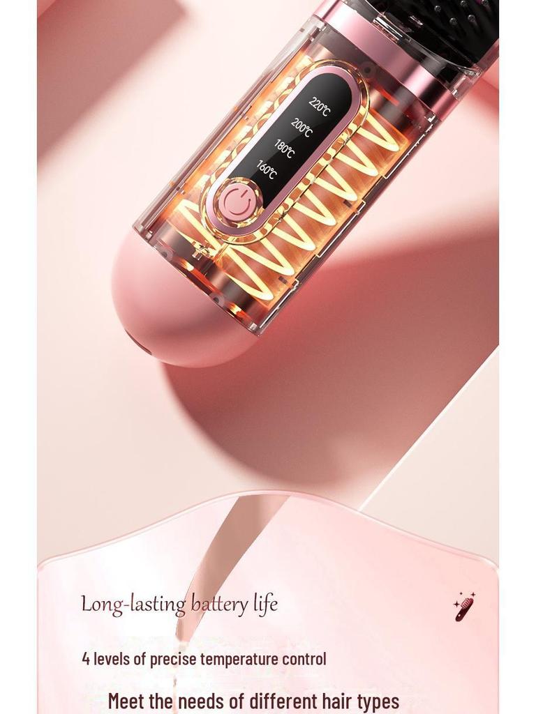 Портативный беспроводной мини-выпрямитель для волос с зарядкой через USB