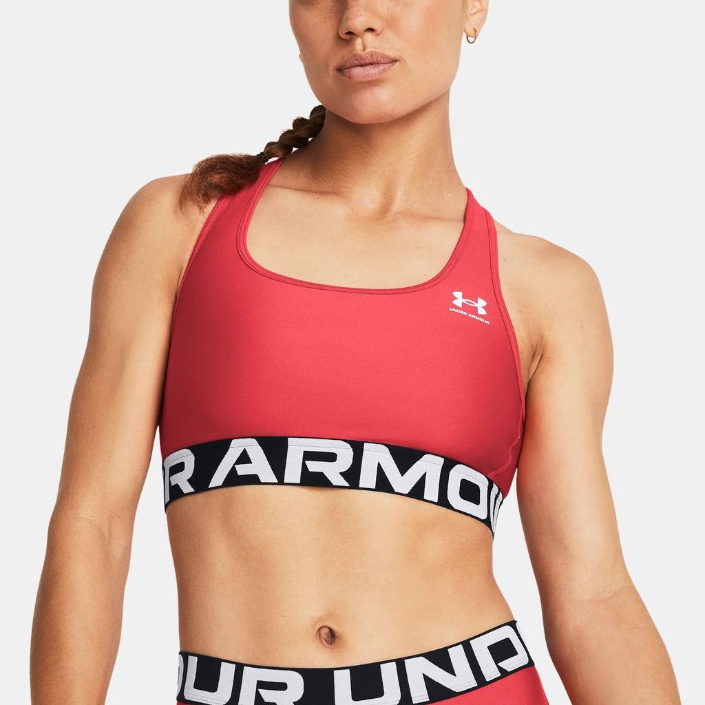 Under Armour HeatGear® Armor Letter Logo Print Quick-Dry Sports Underwear Women Underwear Orange-Red 1383544-814