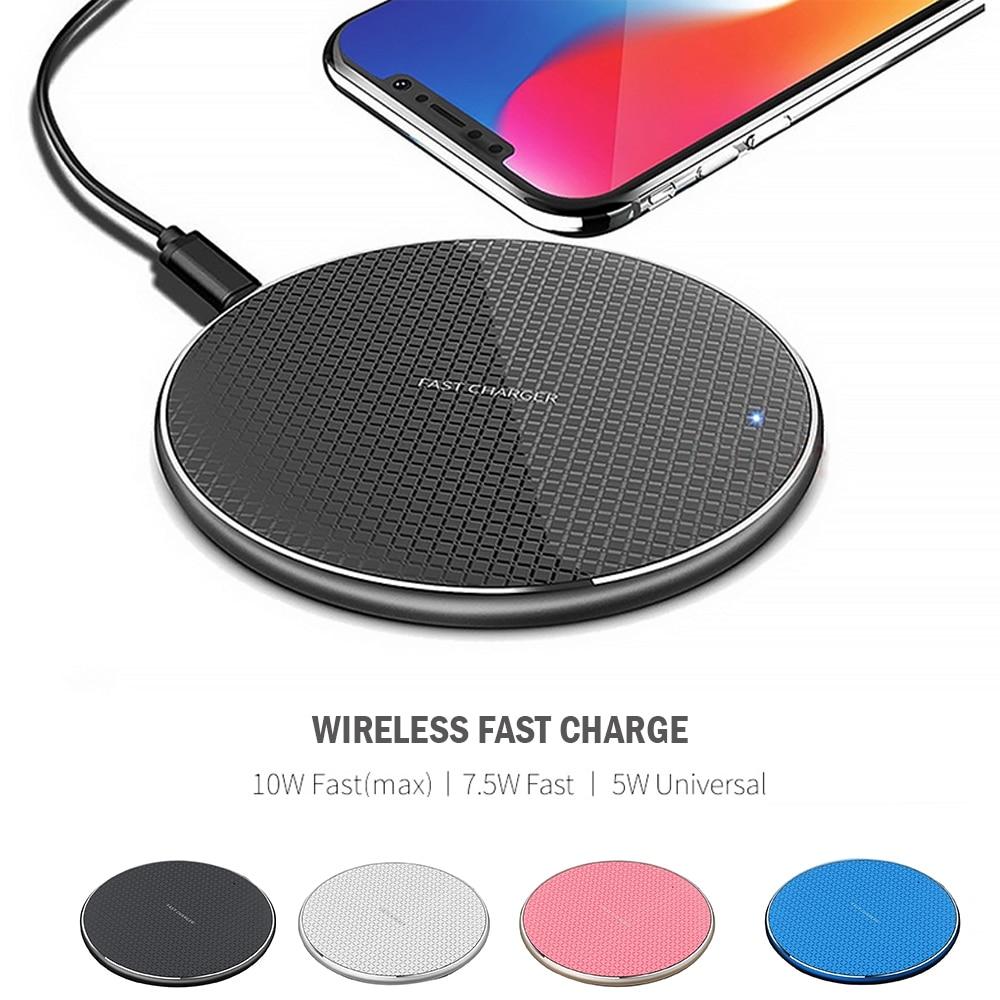 Быстрое беспроводное зарядное устройство Qi 10 Вт для IPhone XS Max XR 8 Plus USB-подставка для быстрой беспроводной зарядки для IPhone Samsung Huawei Xiaomi