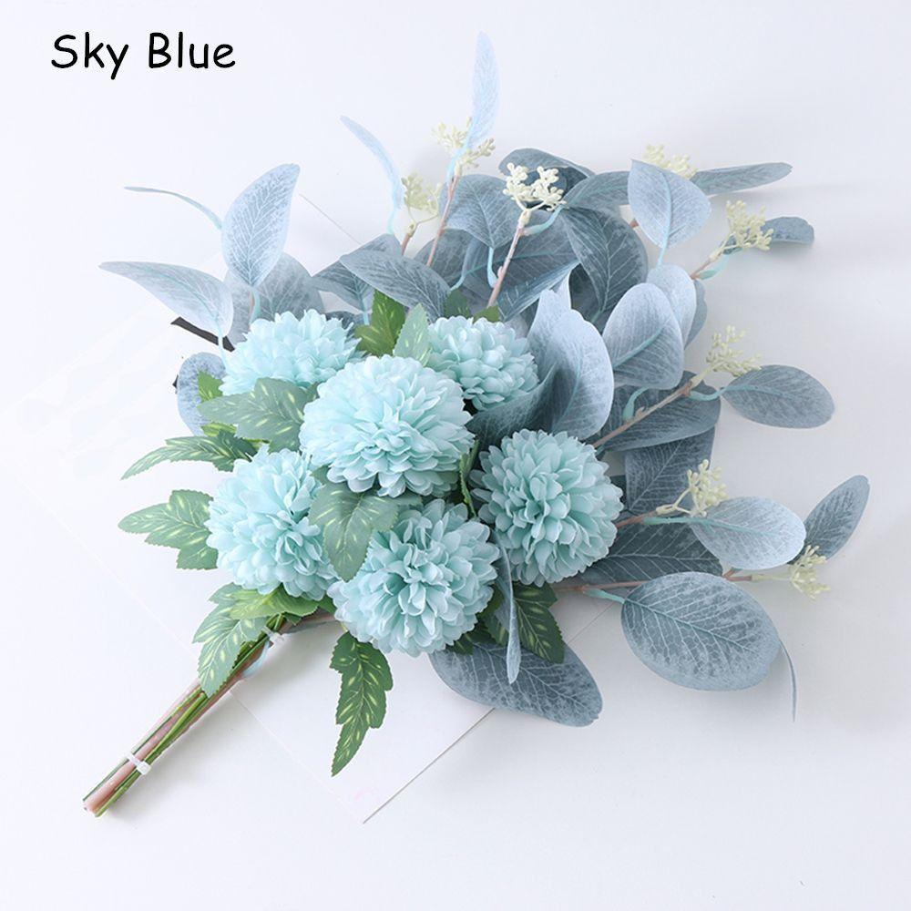 Wedding Nordic Bouquet Hydrangea Artificial Flowers Silk Flower Fake Flowers Chrysanthemum Ball