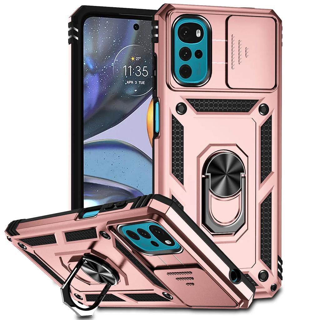 Ударопрочный защитный чехол для Motorola Moto G22 G 5G G32 G52 G82 G62 5G X40 Pro G Stylus G PLAY G Power 5G 4G Кольцо-держатель Крышка объектива