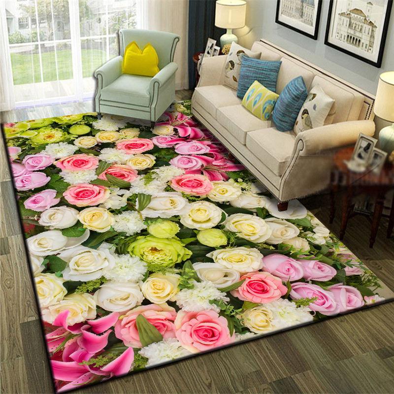 3D Carpet Floor Mat Landscape Pattern Living Room Carpets Sofa Mat Bedroom Bedside Rugs Entrance Non Slip Doormat Rug