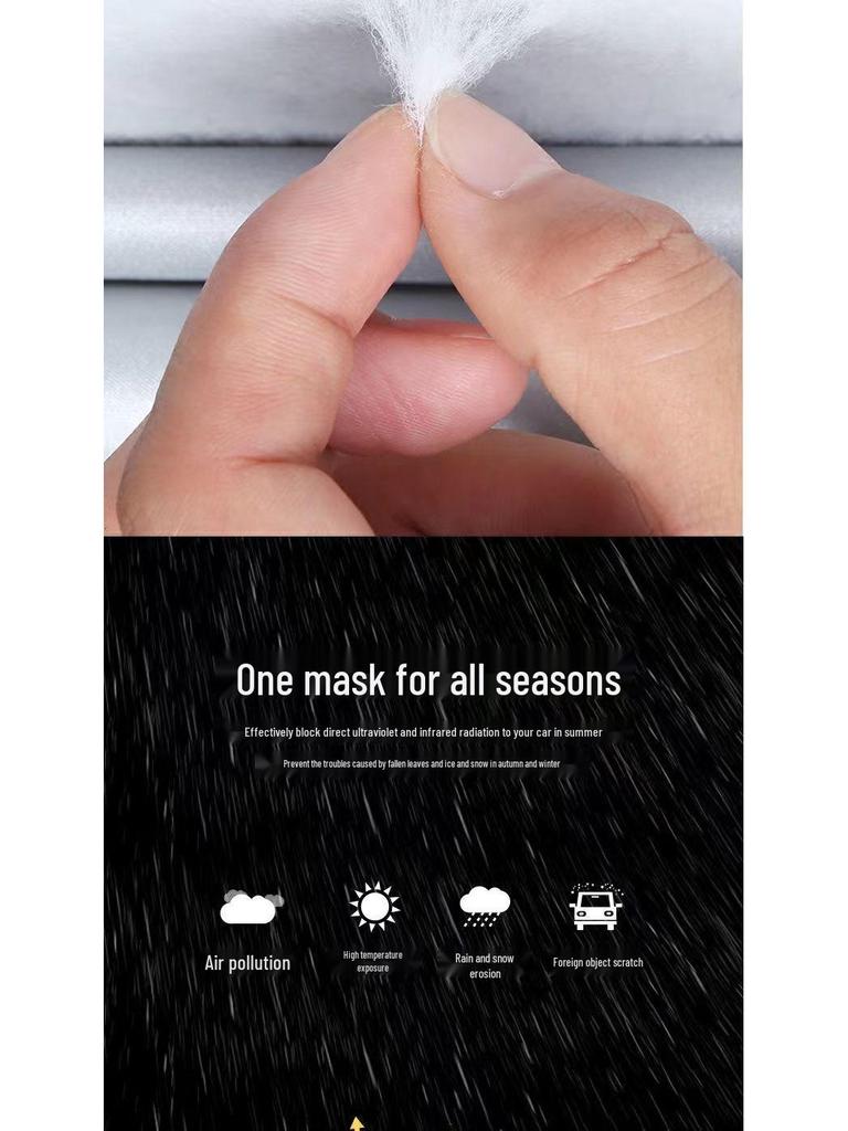 Утолщенный получехол для автомобиля: Защита от солнца, дождя и снега с теплоизоляцией